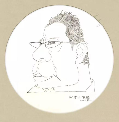 《钟南山漫像》俞寅一（浙江）.jpg