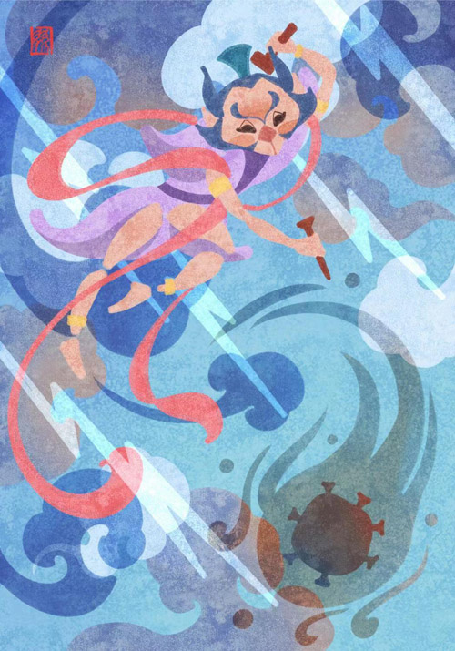 《雷霆万钧 湖北挺住》作者：孙海洋（山东工艺美术学院）.jpg