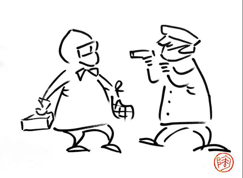 《小区所见2—没法测温？》陶小明（浙江）.jpg