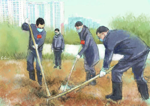 04王春《植树节里的纪检人》.jpg